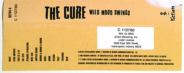 The Cure : Wild Mood Swings (Cass, Album, Club, BMG)