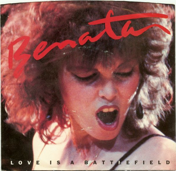 Pat Benatar : Love Is A Battlefield (7", Single, Styrene, Pit)