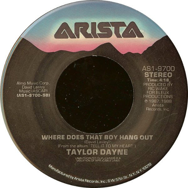 Taylor Dayne : I'll Always Love You (7", Single)