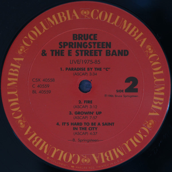 Bruce Springsteen & The E-Street Band : Live / 1975-85 (5xLP, Pit + Box, Album)