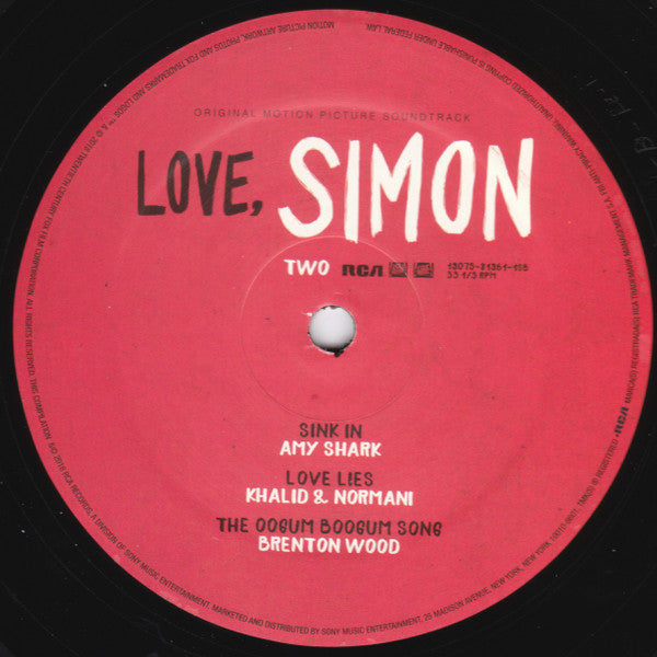Various : Love, Simon (Original Motion Picture Soundtrack) (2xLP, Comp)