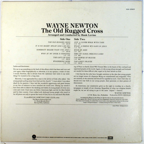 Wayne Newton : The Old Rugged Cross (LP, RE)