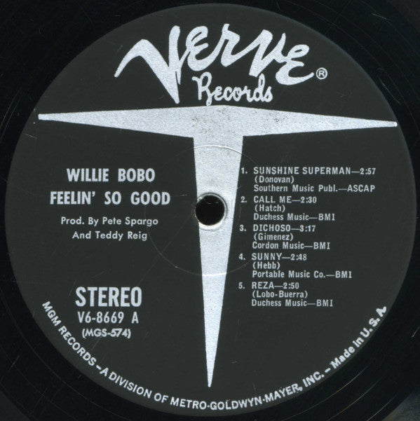 Willie Bobo : Feelin' So Good (LP, Album, MGM)