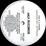 Eric B. & Rakim : What's On Your Mind (House Party II Rap Theme) (12", Single, Promo)