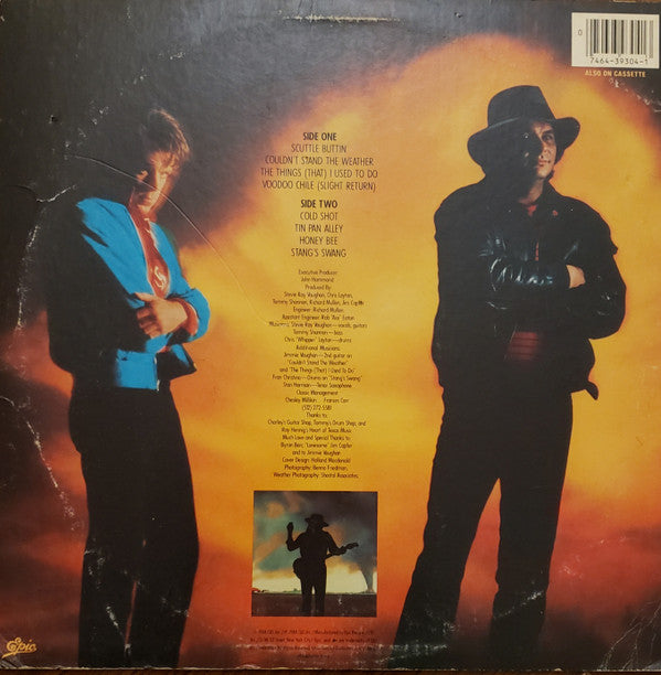 Stevie Ray Vaughan & Double Trouble : Couldn't Stand The Weather (LP, Album, Pit)