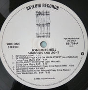 Joni Mitchell : Shadows And Light (2xLP, Album, Promo, All)
