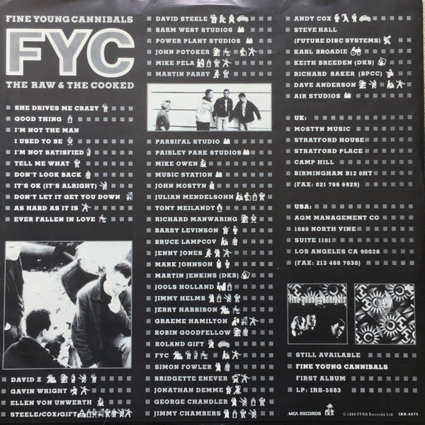 Fine Young Cannibals : The Raw & The Cooked (LP, Album, Glo)