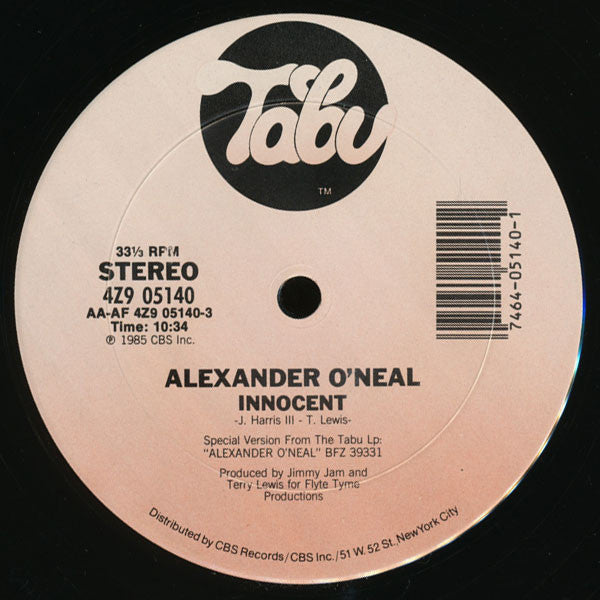 Alexander O'Neal : Innocent (12")