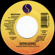 Madonna : Express Yourself (7", Single, Spe)