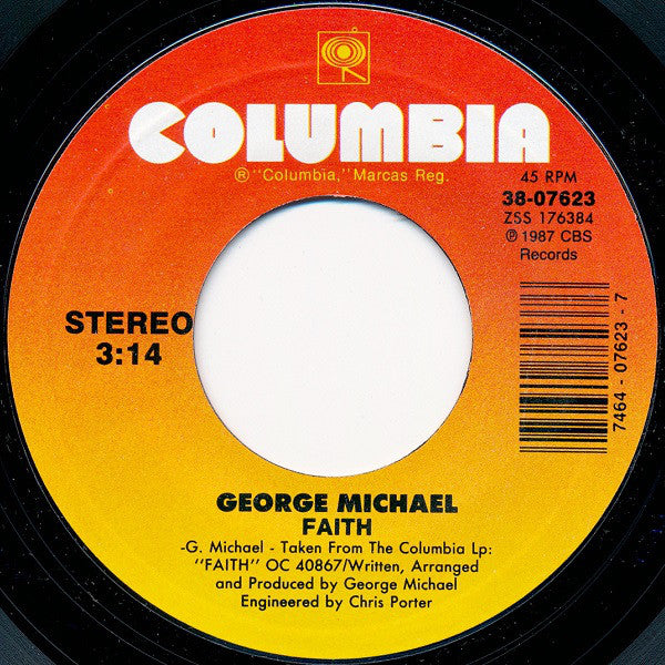 George Michael : Faith (7", Single, Styrene, Car)