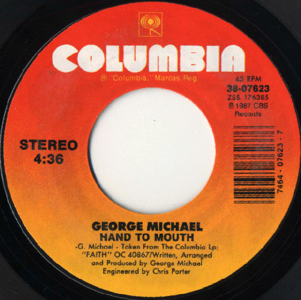 George Michael : Faith (7", Single, Styrene, Car)