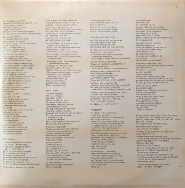 Bruce Springsteen : Born To Run (LP, Album, RE, San)