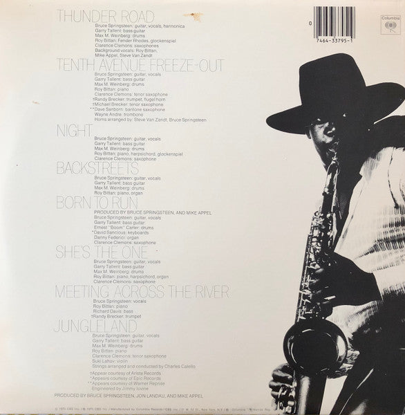 Bruce Springsteen : Born To Run (LP, Album, RE, San)