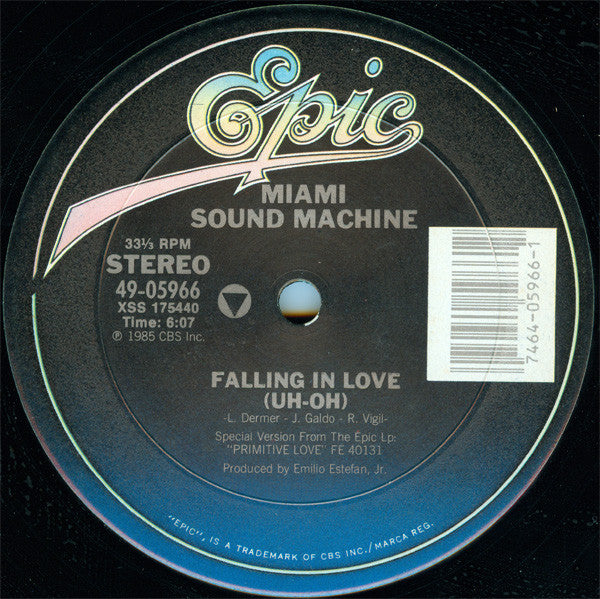 Miami Sound Machine : Falling In Love (Uh-Oh) (12", Maxi)