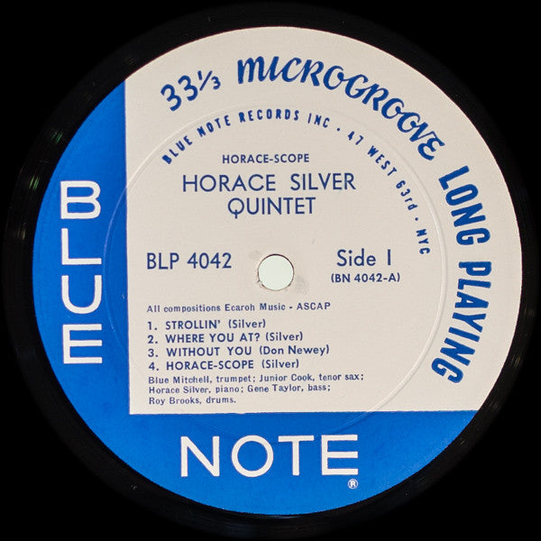 The Horace Silver Quintet : Horace-Scope (LP, Album, Mono, RP)