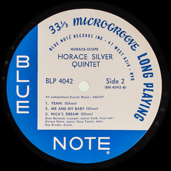 The Horace Silver Quintet : Horace-Scope (LP, Album, Mono, RP)
