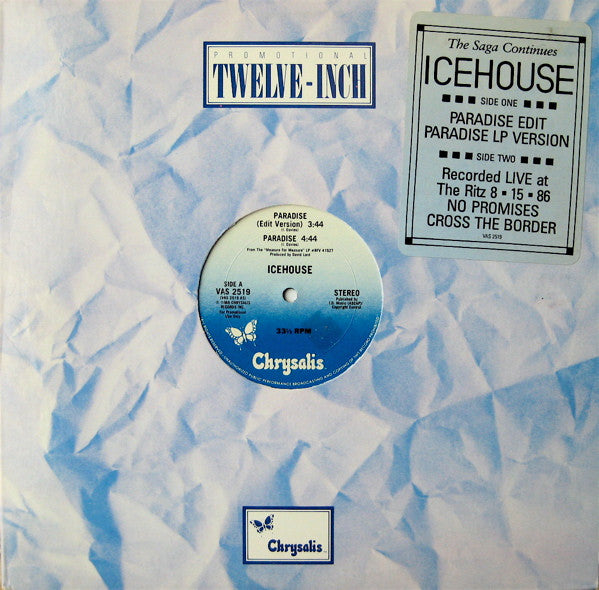 Icehouse : Paradise (12", Promo)