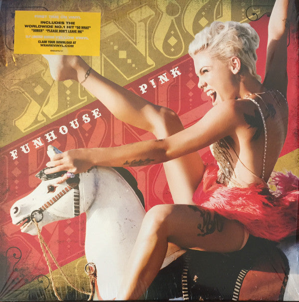 P!NK : Funhouse (2xLP, Album, Ltd, RE, Yel)