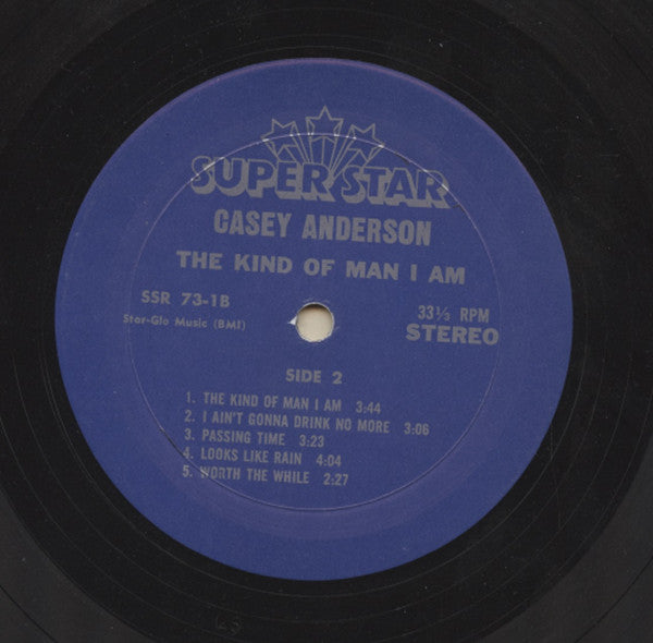 Casey Anderson (3) : The Kind Of Man I Am  (LP, Album, Alc)