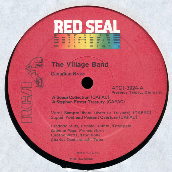 The Canadian Brass : The Village Band A Nostalgic Recollection By The Canadian Brass (LP)