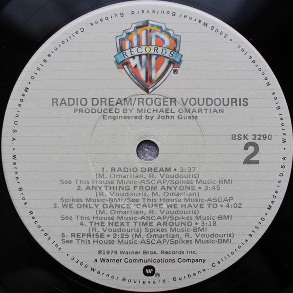 Roger Voudouris : Radio Dream (LP, Album, Jac)