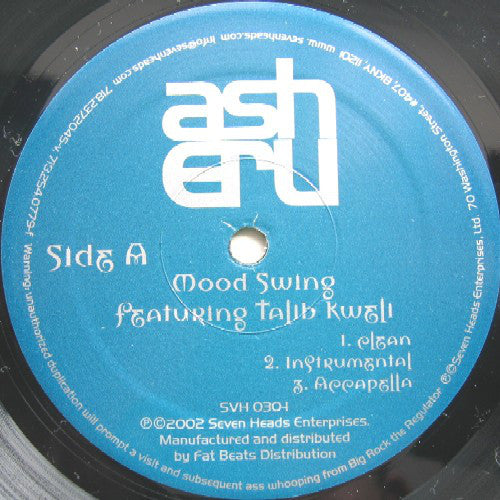 Asheru Featuring Talib Kweli : Mood Swing / Soon Come (12")