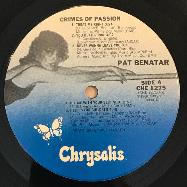 Pat Benatar : Crimes Of Passion (LP, Album, RP, San)