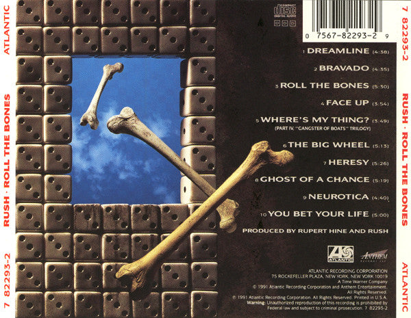 Rush : Roll The Bones (CD, Album)