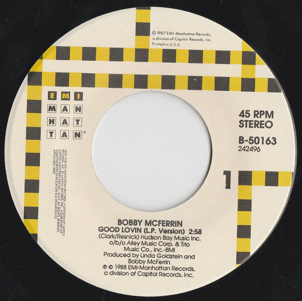 Bobby McFerrin : Good Lovin' / Don't Worry Be Happy (7", Single, Spe)