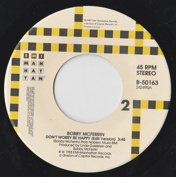 Bobby McFerrin : Good Lovin' / Don't Worry Be Happy (7", Single, Spe)