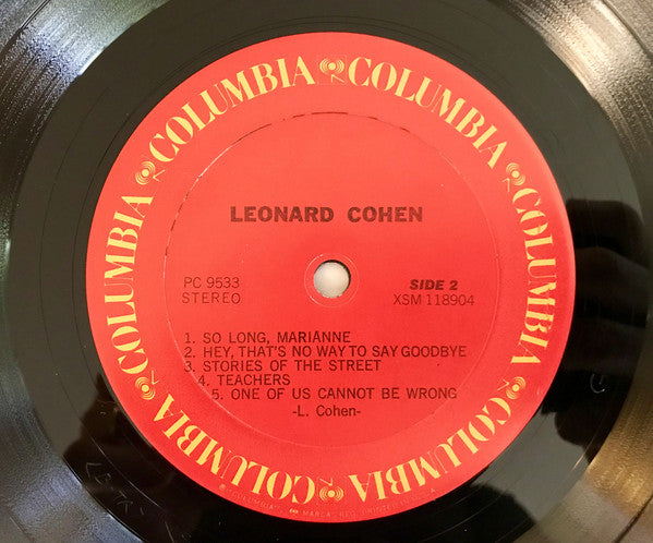 Leonard Cohen : Songs Of Leonard Cohen (LP, Album, RE)