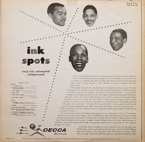 The Ink Spots : The Best Of The Ink Spots (LP, Comp, Glo)