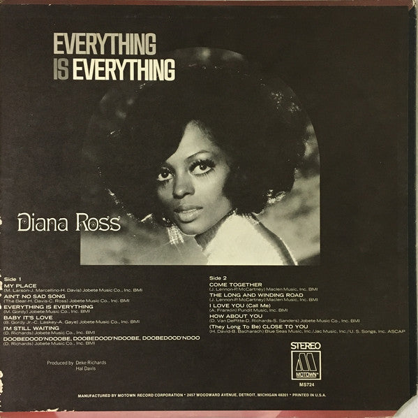 Diana Ross : Everything Is Everything (LP, Album, Hol)