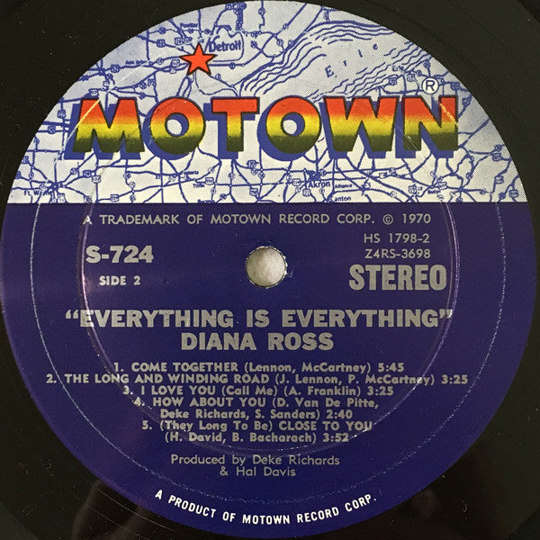 Diana Ross : Everything Is Everything (LP, Album, Hol)