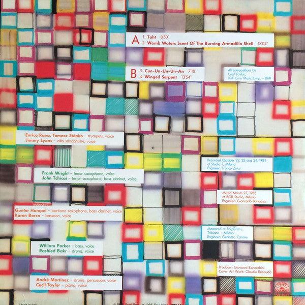 Cecil Taylor Segments II (Orchestra Of Two Continents) : Winged Serpent (Sliding Quadrants) (LP, Album)