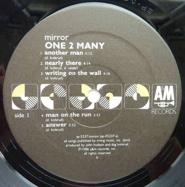 One 2 Many : Mirror (LP, Album)