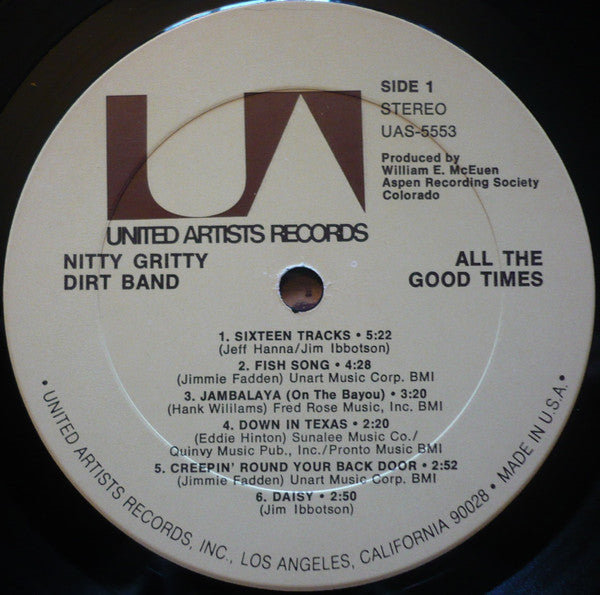 Nitty Gritty Dirt Band : All The Good Times (LP, Album, Ter)