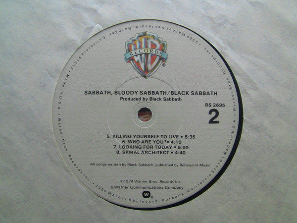 Black Sabbath : Sabbath, Bloody Sabbath (LP, Album, RE, Los)
