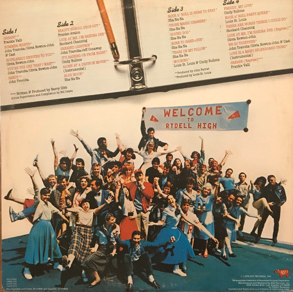 Various : Grease (The Original Soundtrack From The Motion Picture) (2xLP, Album, Glo)