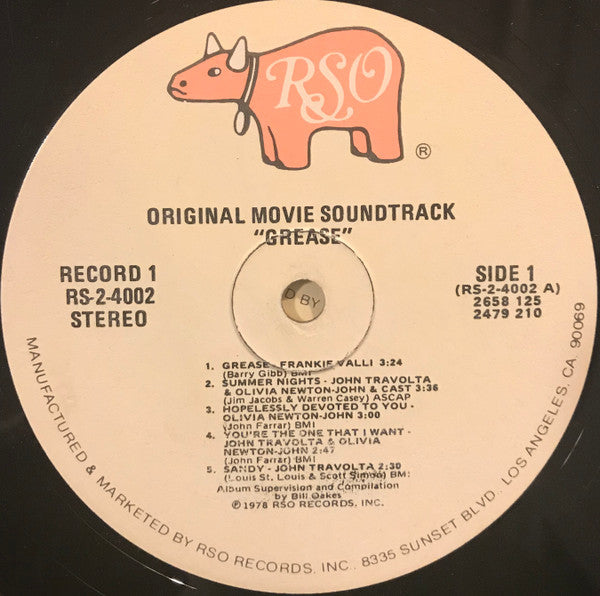 Various : Grease (The Original Soundtrack From The Motion Picture) (2xLP, Album, Glo)