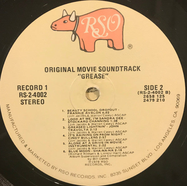 Various : Grease (The Original Soundtrack From The Motion Picture) (2xLP, Album, Glo)
