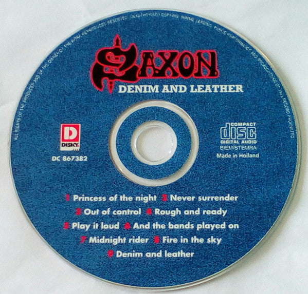 Saxon : Denim And Leather (CD, Album, RE, RP)