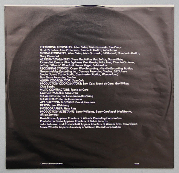 Neil Diamond : Headed For The Future (LP, Album, Pit)