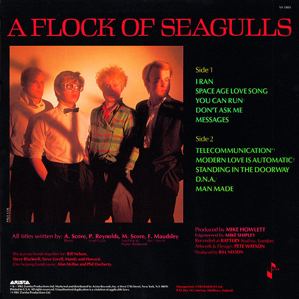 A Flock Of Seagulls : A Flock Of Seagulls (LP, Album, Mon)