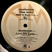 Chas Jankel : Questionnaire (LP, Album, RE, Gre)