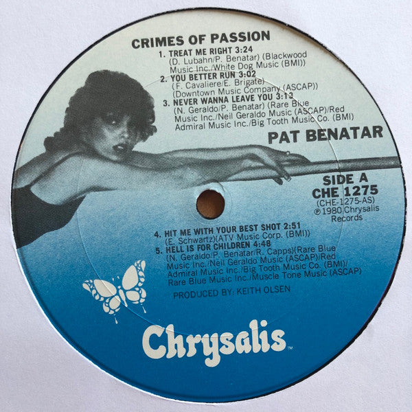 Pat Benatar : Crimes Of Passion (LP, Album, RP, San)
