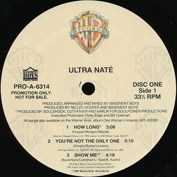 Ultra Naté : One Woman's Insanity (2xLP, Album, Promo)