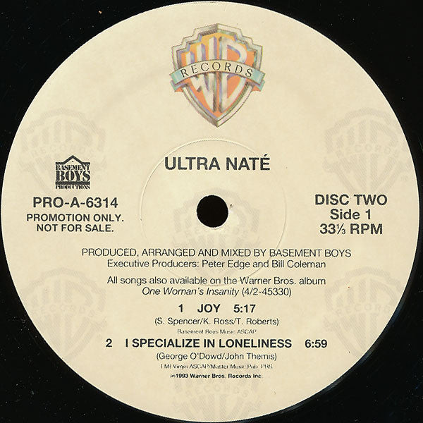 Ultra Naté : One Woman's Insanity (2xLP, Album, Promo)