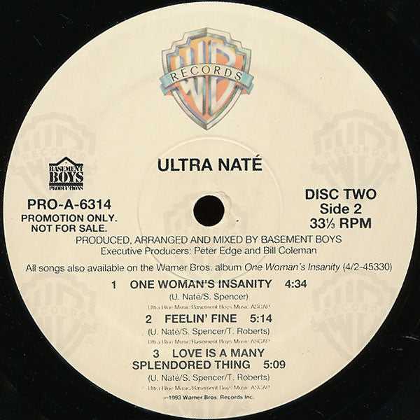 Ultra Naté : One Woman's Insanity (2xLP, Album, Promo)