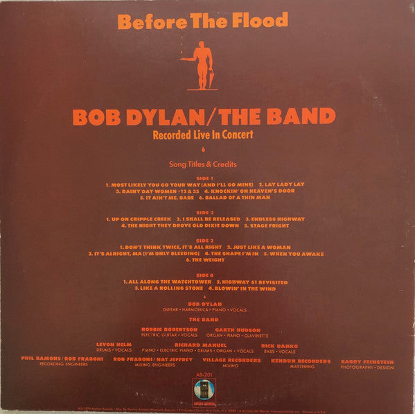 Bob Dylan / The Band : Before The Flood (2xLP, Album, Mon)